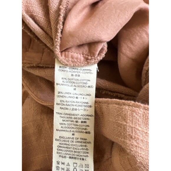 Free People Aloha Linen Blend High Rise Shorts Size 2 - Picture 9 of 9